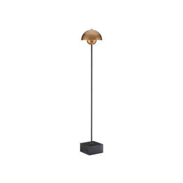 Currey & Company 8000-0095 La Rue 1 Light Floor Lamp in Brushed Brass/Black 3