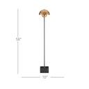 Currey & Company 8000-0095 La Rue 1 Light Floor Lamp in Brushed Brass/Black 4