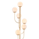 Currey & Company 8000-0097 Farnsworth 6 Light Floor Lamp in Brass 2