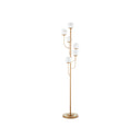 Currey & Company 8000-0097 Farnsworth 6 Light Floor Lamp in Brass 4