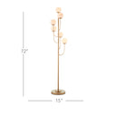 Currey & Company 8000-0097 Farnsworth 6 Light Floor Lamp in Brass 6
