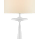 Currey & Company 8000-0104 Giacomo 1 Light Floor Lamp in Gesso White 2