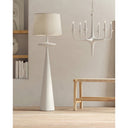 Currey & Company 8000-0104 Giacomo 1 Light Floor Lamp in Gesso White 4