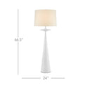 Currey & Company 8000-0104 Giacomo 1 Light Floor Lamp in Gesso White 5
