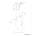 Currey & Company 8000-0104 Giacomo 1 Light Floor Lamp in Gesso White 6