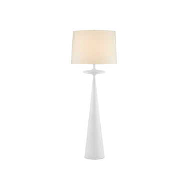 Currey & Company 8000-0104 Giacomo 1 Light Floor Lamp in Gesso White 1