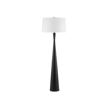 Currey & Company 8000-0105 Montenegro 1 Light Floor Lamp in Matte Black 3
