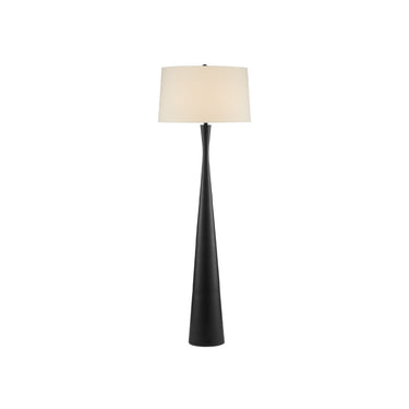 Currey & Company 8000-0105 Montenegro 1 Light Floor Lamp in Matte Black 1