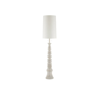 Currey & Company 8000-0112 Malayan 2 Light Floor Lamp in Whitewash 4