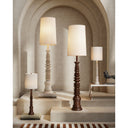 Currey & Company 8000-0112 Malayan 2 Light Floor Lamp in Whitewash 5