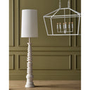 Currey & Company 8000-0112 Malayan 2 Light Floor Lamp in Whitewash 7
