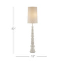 Currey & Company 8000-0112 Malayan 2 Light Floor Lamp in Whitewash 8