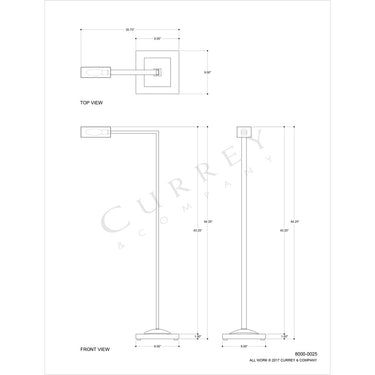 Currey & Company 8000 Ruxley Floor Lamp 4