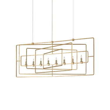 Currey & Company 9-C5 Metro Rectangular 8 Light Chandelier 3