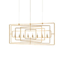 Currey & Company 9-C5 Metro Rectangular 8 Light Chandelier 1