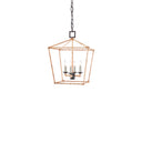 Currey & Company 9000-0-C1 Denison Rattan 4 Light Lantern in Mole Black/Natural Rattan 11