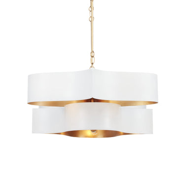 Currey & Company 9000-0-C12 Grand Lotus Oval 6 Light Chandelier 17