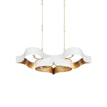 Currey & Company 9000-0-C12 Grand Lotus Oval 6 Light Chandelier 19