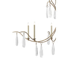 Currey & Company 9000-0-C4 Marshallia 6 Light Chandelier in Rustic Gold/Faux Rock Crystal 2
