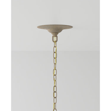 Currey & Company 9000-0-C4 Marshallia 6 Light Chandelier in Rustic Gold/Faux Rock Crystal 11