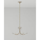 Currey & Company 9000-0-C4 Marshallia 6 Light Chandelier in Rustic Gold/Faux Rock Crystal 12
