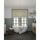 Currey & Company 9000-0-C4 Marshallia 6 Light Chandelier in Rustic Gold/Faux Rock Crystal 13