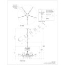 Currey & Company 9000-0-C4 Marshallia 6 Light Chandelier in Rustic Gold/Faux Rock Crystal 15