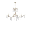 Currey & Company 9000-0-C4 Marshallia 6 Light Chandelier in Rustic Gold/Faux Rock Crystal 3