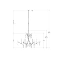 Currey & Company 9000-0-C4 Marshallia 6 Light Chandelier in Rustic Gold/Faux Rock Crystal 4