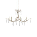 Currey & Company 9000-0-C4 Marshallia 6 Light Chandelier in Rustic Gold/Faux Rock Crystal 1