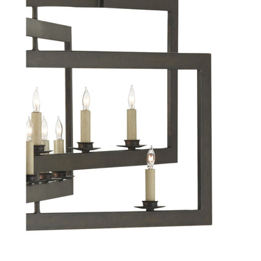 Currey & Company 9000-0-C5 Middleton Rectangular 11 Light Chandelier 2