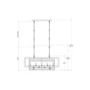 Currey & Company 9000-0-C5 Middleton Rectangular 11 Light Chandelier 18