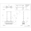 Currey & Company 9000-0-C5 Middleton Rectangular 11 Light Chandelier 19