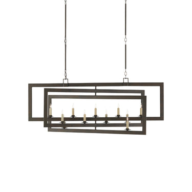 Currey & Company 9000-0-C5 Middleton Rectangular 11 Light Chandelier 3
