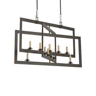 Currey & Company 9000-0-C5 Middleton Rectangular 11 Light Chandelier 5