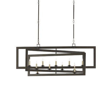 Currey & Company 9000-0-C5 Middleton Rectangular 11 Light Chandelier 1