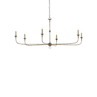 Currey & Company 9000-0-C6 Nottaway Large 6 Light Chandelier 1