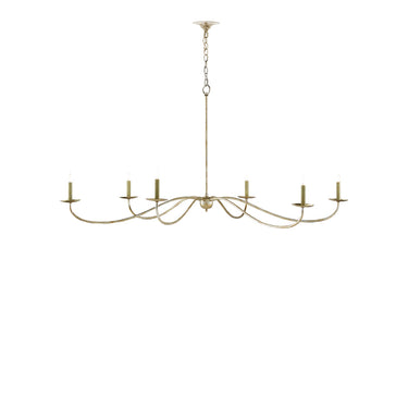 Currey & Company 9000-0-C7 Saxon Rattan 6 Light Chandelier 12