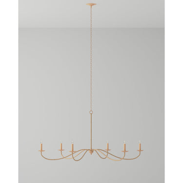 Currey & Company 9000-0-C7 Saxon Rattan 6 Light Chandelier 6