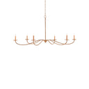 Currey & Company 9000-0-C7 Saxon Rattan 6 Light Chandelier 1