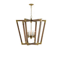 Currey & Company 9000-00-C3 Bastian 6 Light Lantern in Chestnut/Brass 3