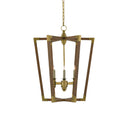 Currey & Company 9000-00-C3 Bastian 6 Light Lantern in Chestnut/Brass 7