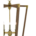 Currey & Company 9000-00-C3 Bastian 6 Light Lantern in Chestnut/Brass 8