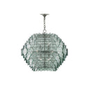 Currey & Company 9000-0009 Braithwell 14 Light Chandelier in Painted Silver Granello 3