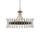 Currey & Company 9000-0014 Coquette 8 Light Chandelier in Antique Brass 3