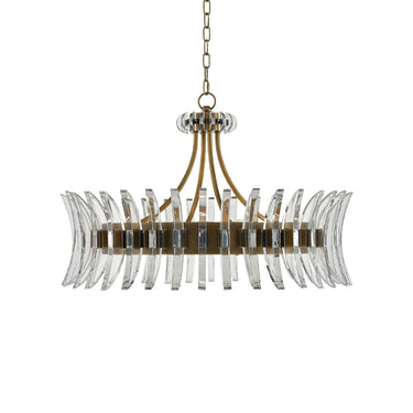 Currey & Company 9000-0014 Coquette 8 Light Chandelier in Antique Brass 3
