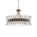 Currey & Company 9000-0014 Coquette 8 Light Chandelier in Antique Brass 1