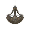 Currey & Company 9000-0018 Eduardo 6 Light Chandelier in Natural Iron/Brass 5