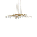 Currey & Company 9000-0040 Forest 10 Light Chandelier in Washed Lucerne Gold/Natural 3