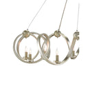 Currey & Company 9000-0059 Ringmaster 10 Light Chandelier in Contemporary Silver Leaf 2